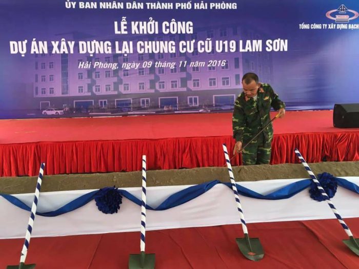 tổ chức lễ khởi công tại hải phòng