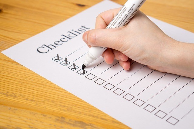mẫu checklist trong tổ chức sự kiện